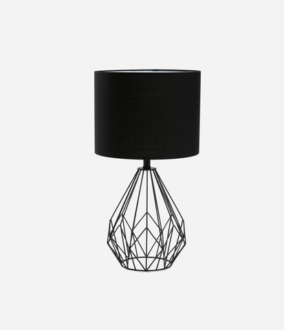 Lamp Black Metal Wire Base